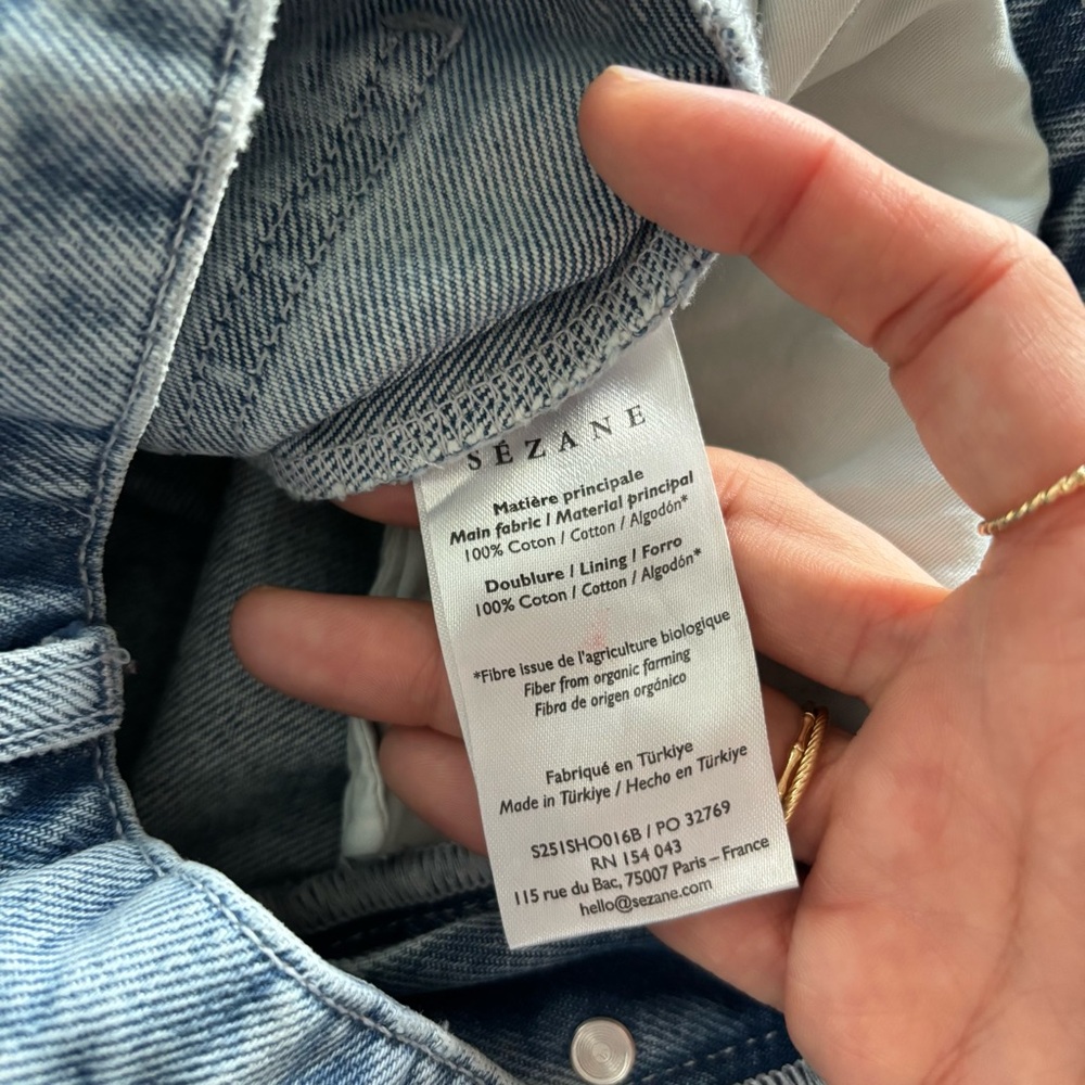 Sezane Denim Shorts - Picture 8 of 8